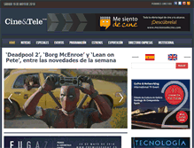 Tablet Screenshot of cineytele.com